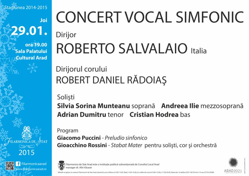 Preludio sinfonico de Puccini și impresionanta Stabat Mater de Rossini, joi seara, la Filarmonică